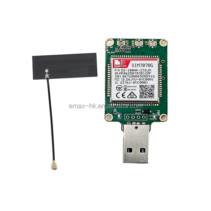 SIMCom LTE USB Dongle SIM7000A SIM7000E SIM7000G SIM7070E SIM7070G 4G NB-IoT Cat M LPWA Breakout Core Board