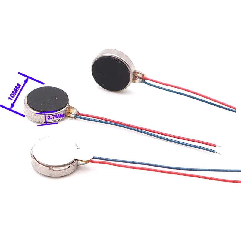 10PCS DC3-5V Micro DC Vibration Motor 0820/0827/0830/0834/1027/1030/1034 for Phone Coin Flat Motor