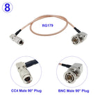 DIN 1.0/2.3 Mini BNC Male to BNC Male/Female Connector RG179 RF Coaxial Cable HD SDI 75ohm For Blackmagic HyperDeck Shuttle