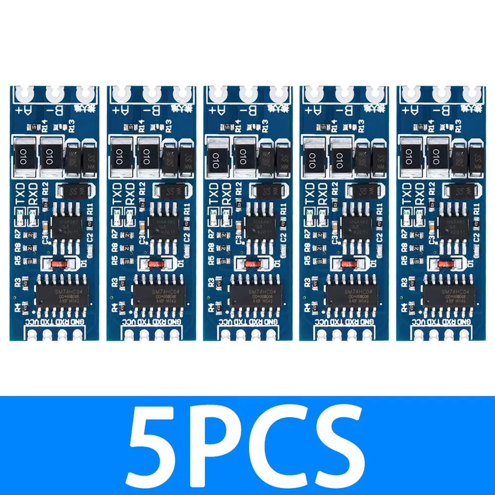 TTL-RS485 Bidirectional Converter Module: Serial UART Level Shifter with Auto-Flow Control – 3.3V/5V Power Supply