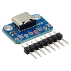 USB TYPE-C Adapter Board 2.54MM CC1 CC2 5.1K Pull-Down Resistor Connection