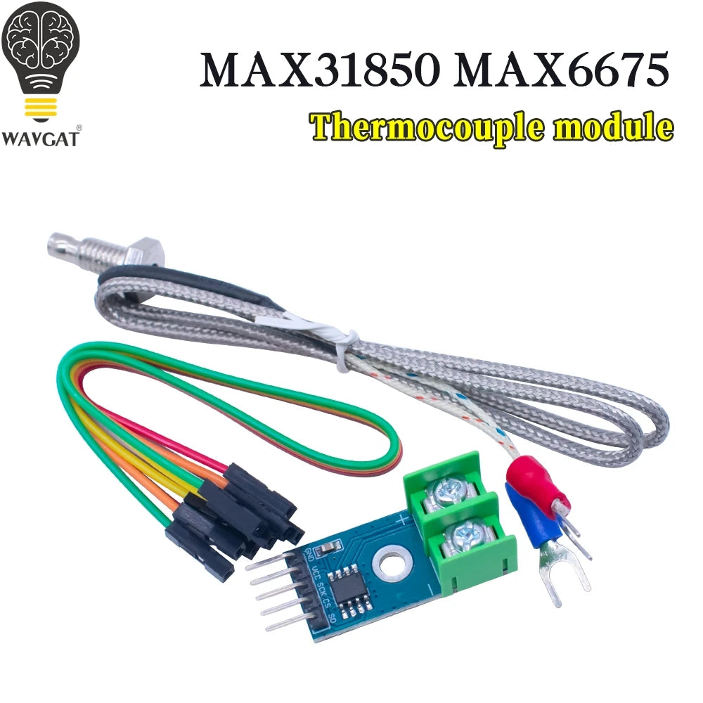 MAX31850 MAX6675 K,J,N,T,E thermocouple module temperature measurement acquisition and detection sensor