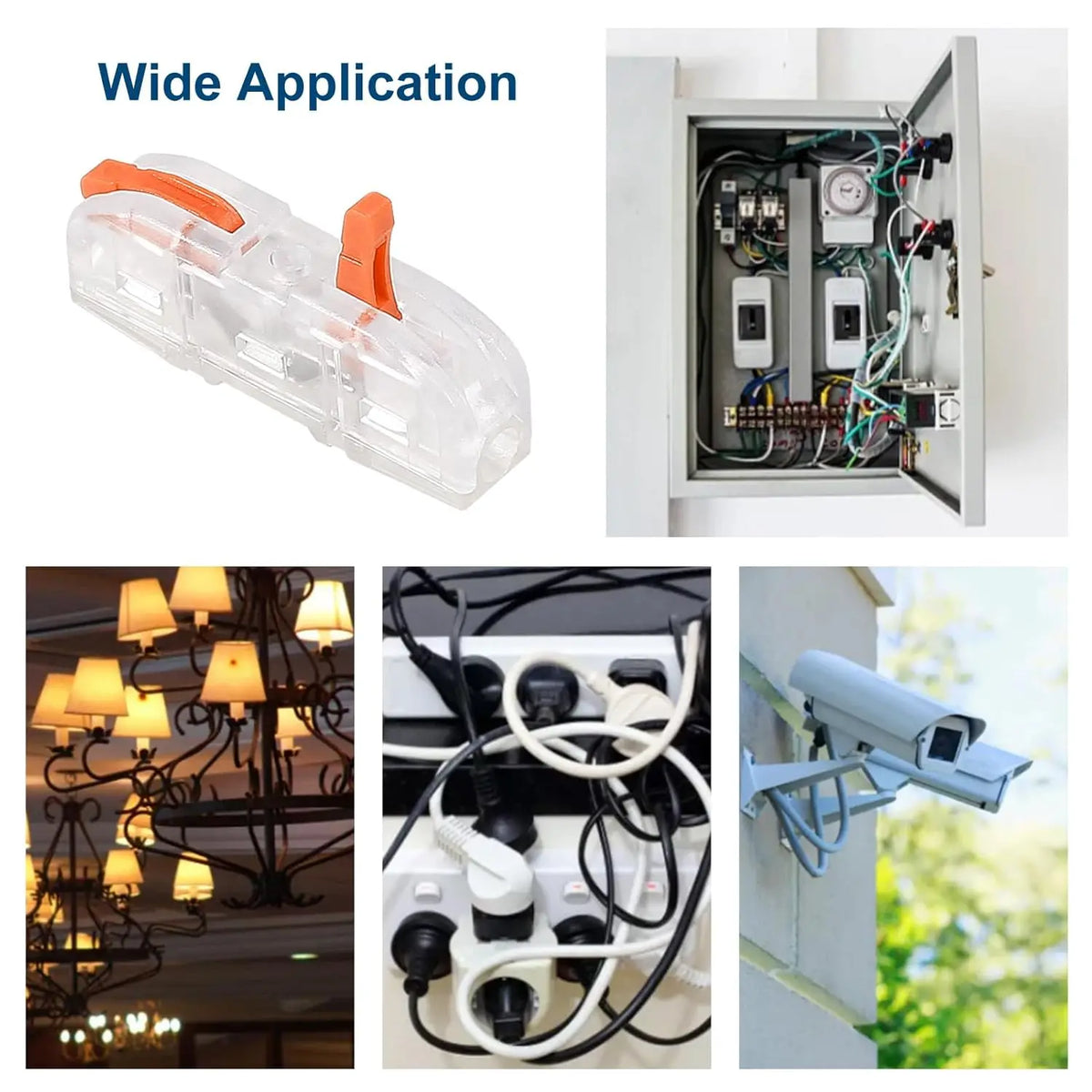 10/50 PCS Mini Fast Wiring Connectors Universal Compact Lever Crimp Splitter Electrical Conductors Push-in Home Terminal Block