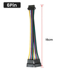 1-50PCS LED Strip Splitter Cable 2Pin/3Pin/4Pin/5Pin/6Pin JST SM Connector 1 Male to 2 Female for WS2811 WS2812 SK6812 RGB/RGBW