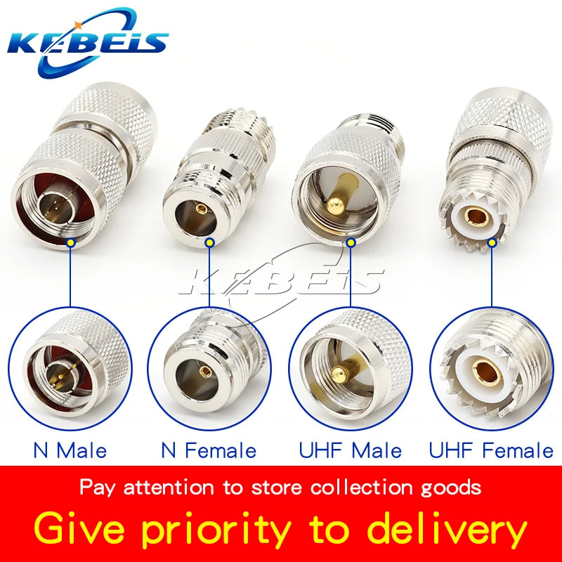 1Pcs UHF to N Adapter SO239 PL259 UHF Male Female To N Type Male Female Straight Connector L16 N to UHF RF Coaxial Connector