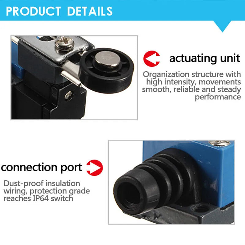 ME-8108 Limit Switch Rotary Adjustable Roller Lever Arm Mini Limit Switch TZ-8108 Momentary