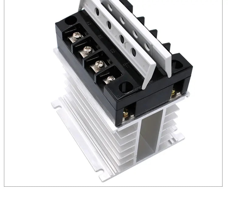 LCTC Three-phase Solid State Relay DC to AC AC to AC With Radiator 10A 25A On-off SSR 3-32VDC 24-480VAC