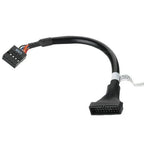 20Pin 19Pin USB 3.0 to 9Pin USB 2.0 Male and Female Motherboard Cable Adapter Cable 480Mbps Data Speed Computer Cable Connector