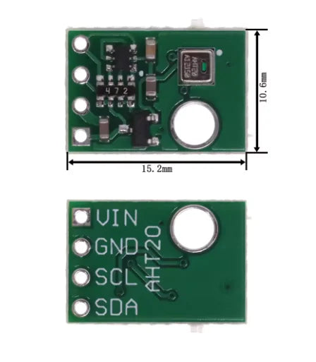 AHT10 AHT20 AHT21 High Precision Digital Temperature and Humidity Sensor Measurement Module I2C Communication Replace SHT20