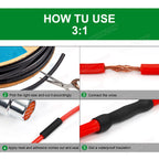 25M/Roll 3:1 Φ1.6-Φ50Mm Heat Shrink Tube Ahensive Lined Double Wall Marine Grade Wrap Glue Polyolefin Wire Tubing Cable Sleeves