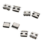 80/100Pcs Type C USB Charging Jack Welding Connectors 2Pin 6Pin 16Pin USB-C Socket For Mobile Phone PCB DIY Repair Kits