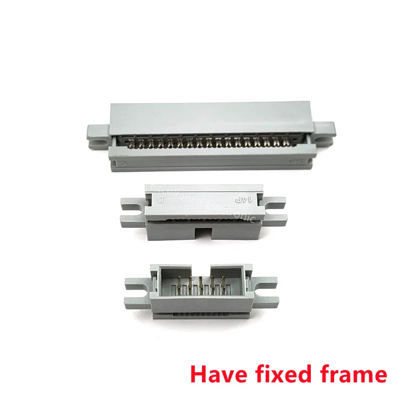 2pcs 2.54MM Pitch IDC Type Box Header 10/14/16/18/20/30/34/40/50 PIN Connector Male Headers for 1.27mm Pitch Flat Cable