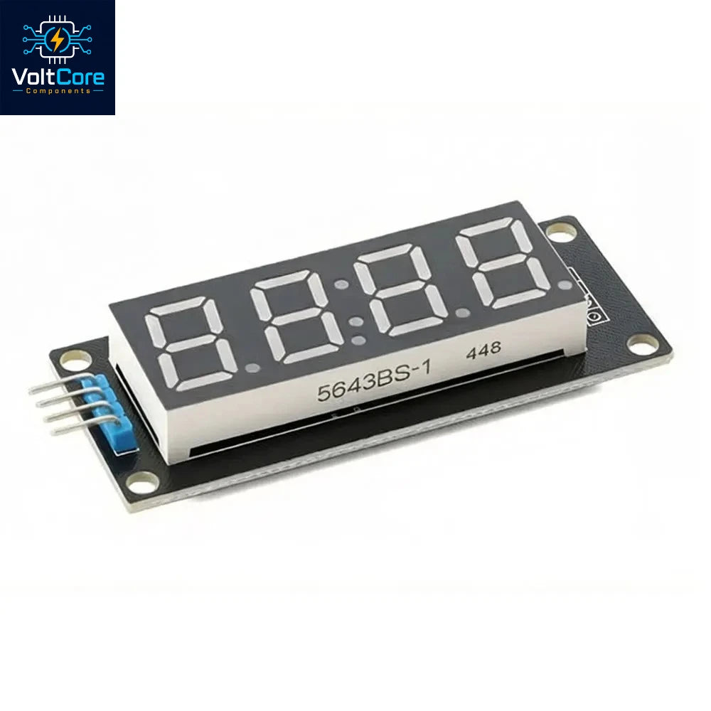 TM1637 LED Display Module for Arduino 4 Digit 7 Segment 0.56 inch Time Clock Indicator Tube Module Red Blue Green Yellow White