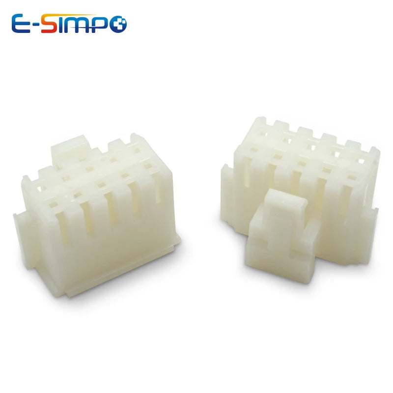 50Pcs Micro Mini PHB 2.0mm Double Row Buckle Plastic Shell 2x2P 2x3P 2x4P 2x5P 2x6P 2x7P 2x8P 2x10P Female Housing Connector