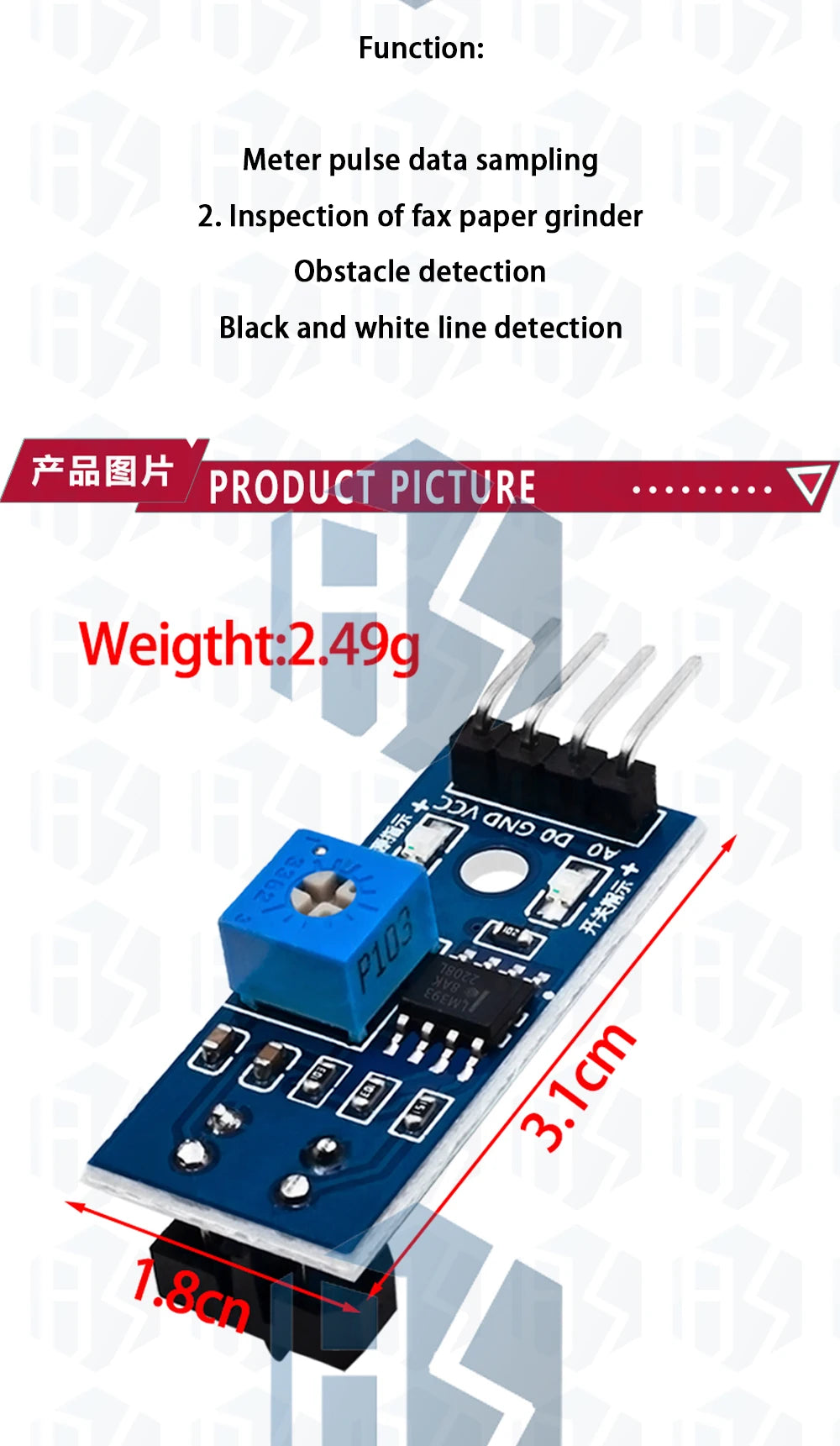 1 Channel TCRT5000 IR Photoelectric Switch Barrier Line Track Module Infrared Obstacle Avoidance Sensor For Arduino DIY