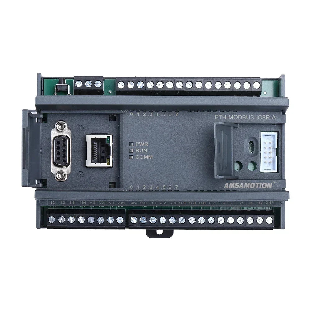 ETH-Modbus-IO8R-A  TCP RTU 8 Way Relay Ethernet Module 8I-8O 6AI-2AO Analog Input Output RS485 Communication Board Digital