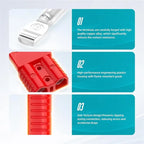 【A08I】For Anderson Plug 175A Quick Connect Kit For Winch, RV, Truck & Marine - 1/0 AWG, 12V-36V (2-Pack) - Red