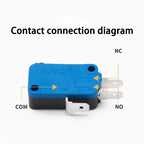 Micro Limit Switch CNTD CMV10‑051C CMV10‑051C2 Hinge Short Roller Lever 10A 250VAC 1NO1NC Plastic Housing Travel Switch for Indu