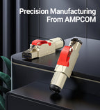 AMPCOM RJ45 Connector, CAT8 STP Tool Free Shielded Modular Plugs CAT7 CAT6A Zinc Alloy Field Termination Plug 40Gbps 2000Mhz