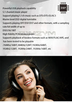 DTS Dolby AC3 5.1 Channel Audio Decoder Conversion DAC Bluetooth HDMI Splitter USB Computer Sound Card US/UK/EU