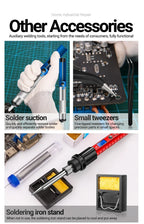 ANENG Digital Electric Soldering Irons kit Adjustable Temperature 220V 110V US/EU Plug  Welding Solder Repair soldering SL106