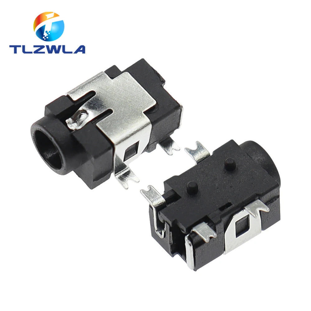 10PCS DC031A DC Power Supply Jack Socket Female Panel Mount Connector 3.5mm 1.35mm DC-031A 3.5*1.35