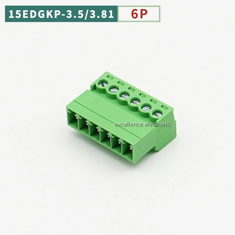 5/10PCS Aerial Butt Welding Type 15EDGRK-3.5mm 3.81mm Plug-in Terminal Block 3.5mm 3.81mm Pitch 2/3/4/5/6/7-12P Female Socket