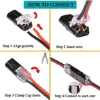 Waterproof Automotive Electrical Connector Sealed Dustproof Strip Terminal Car Wire Cable Fixed Connection Auto Wiring Accessory