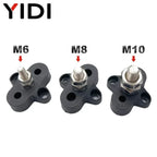 M6 M8 M10 Junction Terminal Block Stud Bus Bar Heavy Duty Battery Power Distribution DC 48V Busbar Red/Black Automotive RV Boat