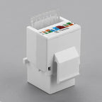 UTP Network Connector Cat5e Cat6 RJ45 Ethernet Module Tool-Less White Computer Module Module Coupler