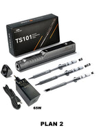 Miniware TS101 Soldering Iron Electric 65W Temperature Programmed LCD New Upgraded TS100 With Soldering Tip Set