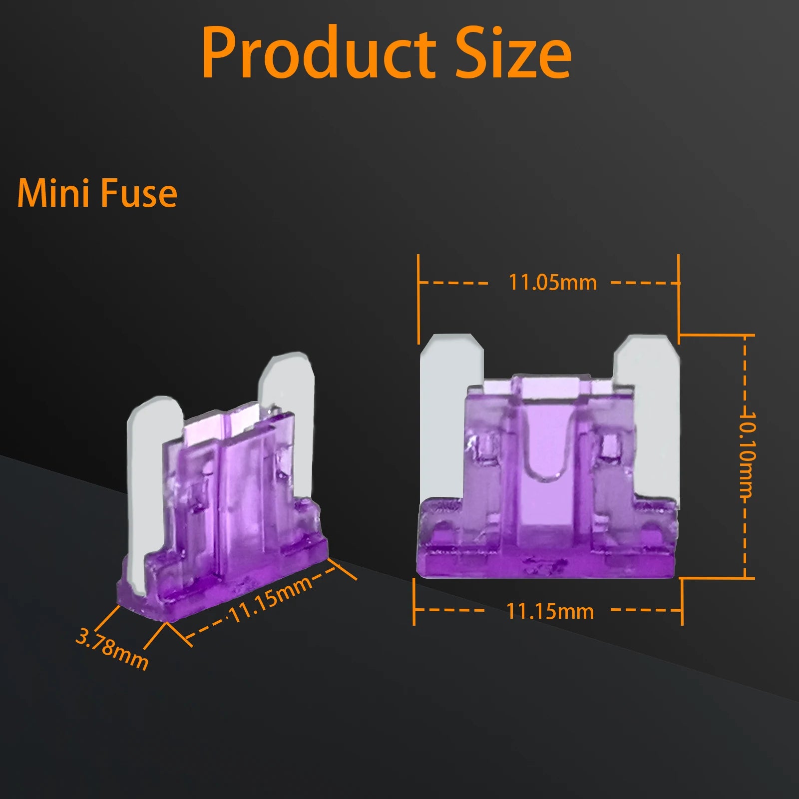 100pcs Auto Car Micro Fuses Blade Type Low Profile Mini Blade Fuse 2A 3A 5A 7.5A 10A 15A 20A 25A 30A 35A 40Amp For Truck Motor