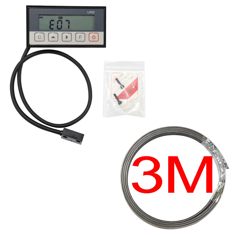 7-Bit LCD Display LP02 Integrated Embedded Magnet Measurement System Magnetic Tape with Stain Belt Profile