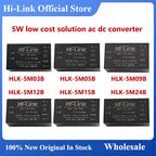 HLK-5M12 HLK-5M05 HLK-5M24 HLK-5M03 HLK-5M09 Hi-Link Original 5W AC DC Power Module 220V to 3.3V/5V/9V/12V/15V/24V Switch CE FCC