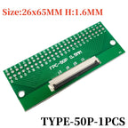 FPC FFC Flexible Cable Adapter Board 0.5mm Pitch Connector SMT to 2.54mm 4P/6P/8P/10P/12P/14P/15P/16P/18P/20P/22P/24P/26P/30P