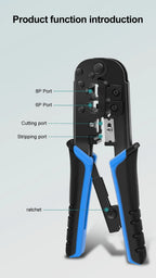 RJ45 Crimper RJ11  Tool Ethernet Network LAN Cable  Cutter Stripper Plier for 6P 8P RJ11 RJ12 Network Plier