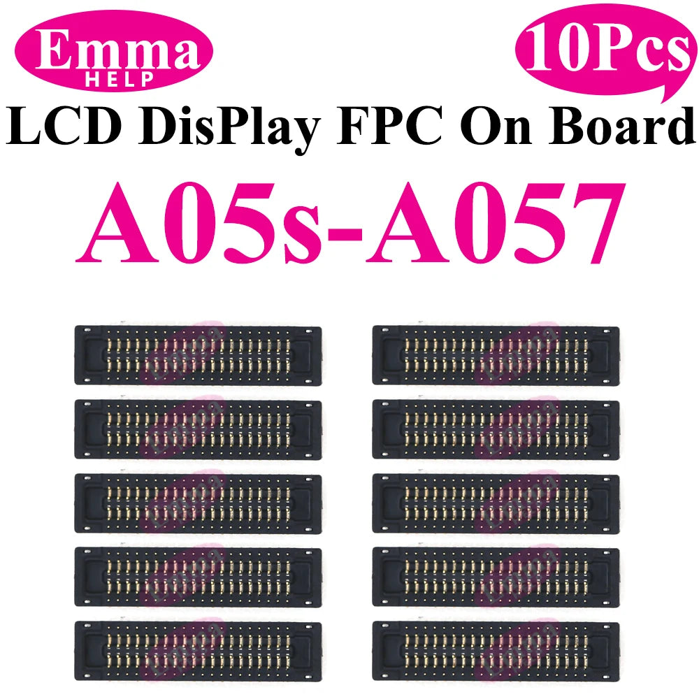 10pcs Connector FPC LCD Screen Motherboard For Samsung A15 A55 A35 A25 A05 A54 A34 A24 A14 A04  Display FPC On Board  78pin