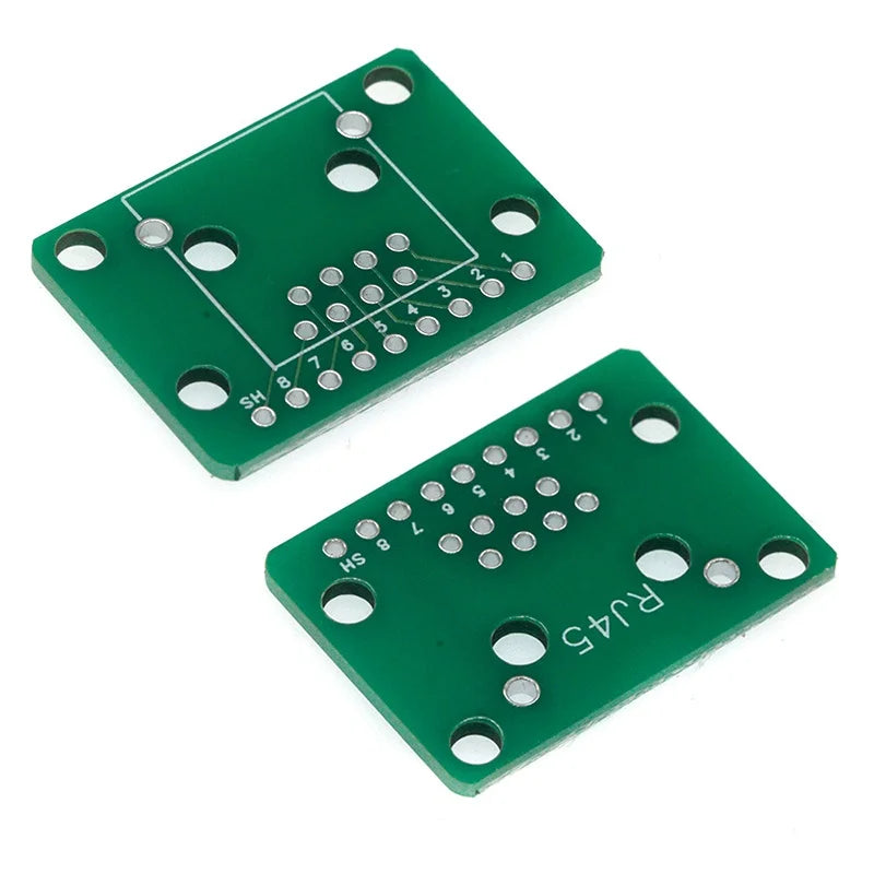 1Pcs RJ45 Adapter Board To XH2.54 Modular Ethernet Connector Adapter Network Interface + Breakout Board + Pin Header