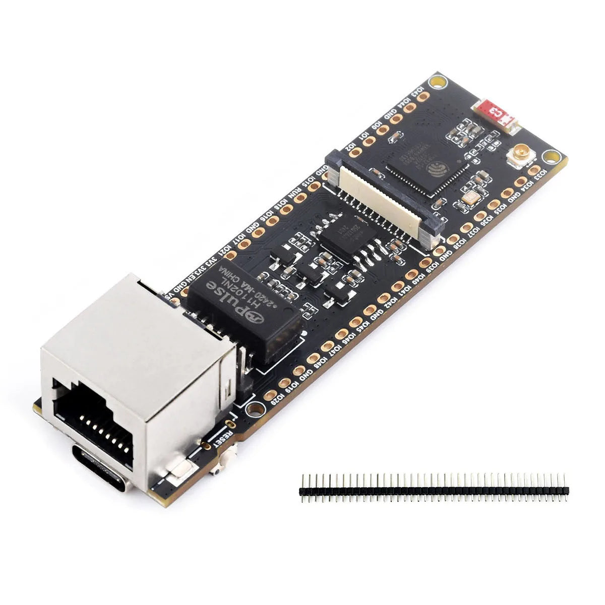 Waveshare ESP32-S3 ETH Development Board, Optional For PoE Module And Camera Module, Onboard TF Card Slot, Camera Interface