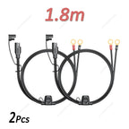 0.6/1.8m SAE Cable With Fuse Terminal O Connector Battery Charger Extension Adapter Wire 18AWG 12-24V Terminal,1-2Pcs/Lot