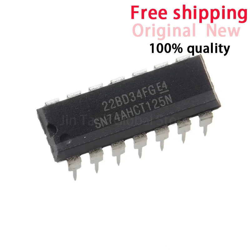 10-100Pcs New SN74AHCT125N 74AHCT125N 74AHCT125 Inline DIP14 Logic Chip IC In Stock Wholesale