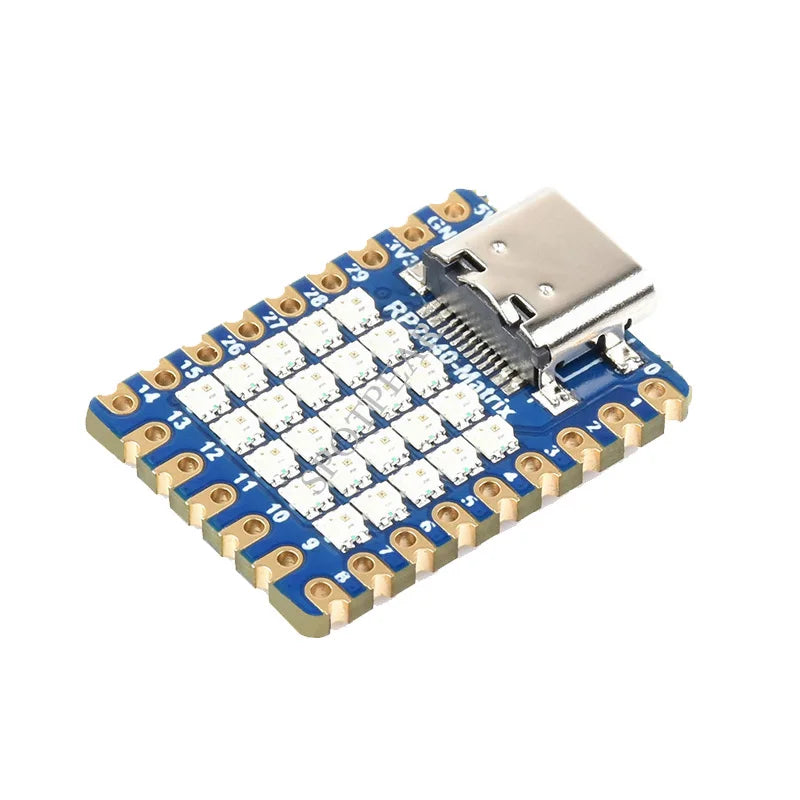 Raspberry Pi RP2040 RP2350 RGB LED 5×5 Matrix Based RP2040-Matrix Development Board On RP2040 Dual Core Processor