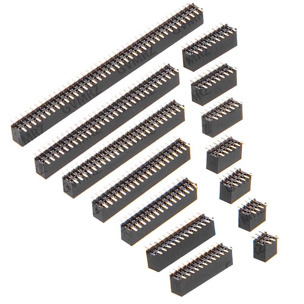 10pcs SMT 1.27mm 1.27 Double Row Female Breakaway PCB Board Pin Header socket Connector Pinheader 2*5 2*10