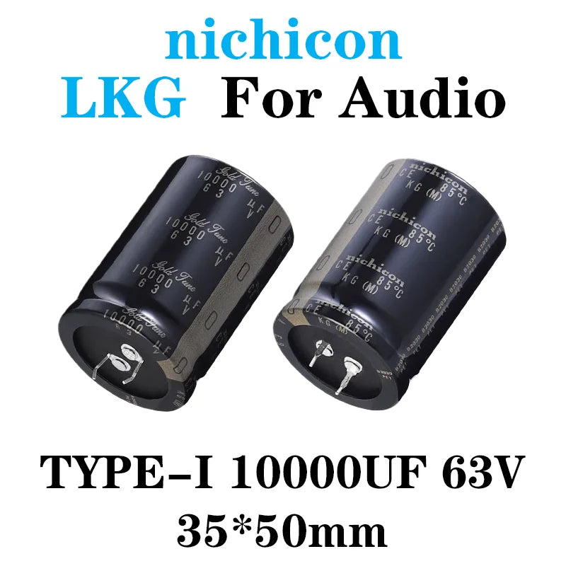 nichicon LKG 25V 35V 50V 63V 100V TYPE Super Through Audio capacitor 1000UF 2200UF 4700UF 6800UF 8200UF 10000UF 12000UF 22000UF