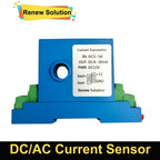 Hall Current Sensor AC 5A 10A 20A 50A 200A Transmitter 4-20mA 0-10V RS485 Output Ampere Transducer Current Transformer