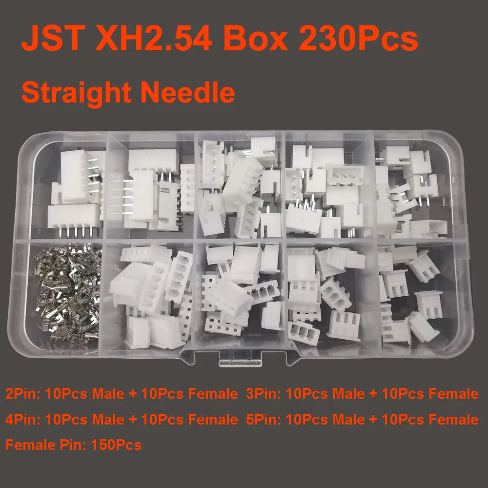 19 Type JST Box SH1.0/MX1.25/PH2.0/XH2.54/VH3.96/SM2.54/SYP Pitch Connector Terminal Kit  SMD/Straight/Right Angle Type DIY