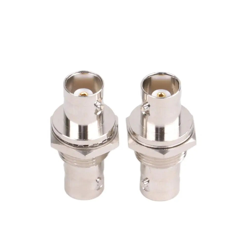 10pcs/lot Dual BNC Jack Socket Screw Panel Mount BNC Female to BNC Female Panel Chassis Adapter Coaxial Connector