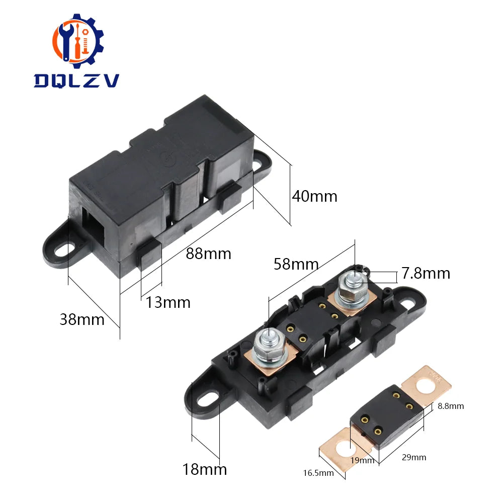 1PCS ANM-H3 MEGA Auto Fuse Holder/ANM Bolt-on blade fuse holder Flat Type Fuse 30A50A 60A 70A 80A 100A 125A 175A 200A 225A -500A