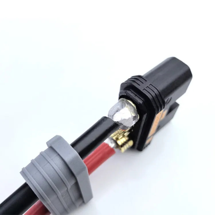 1PCS QS10P QS10 To Anderson 50A120A Patch Cord High Power Plug 6AWG 15CM 20CM 50CM