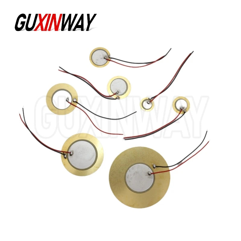 Buzzer Piezo Elements Sounder Sensor Trigger Drum Disc With Wire for Loudspeake 12MM 15MM 18MM 20MM 27MM 35MM 50MM